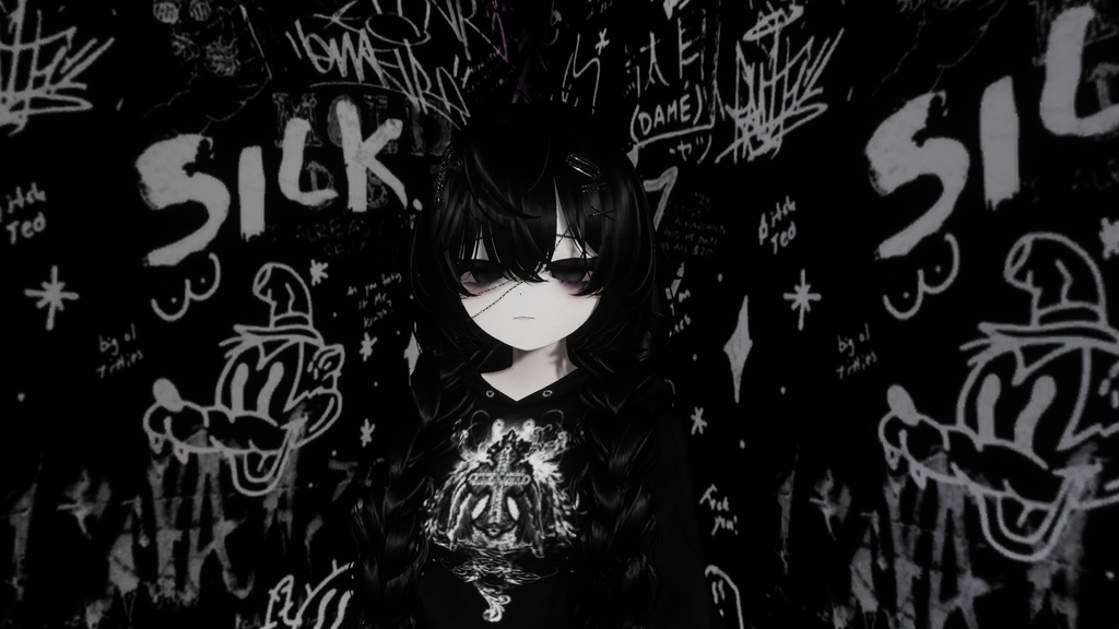 Raven Vrchat Avatar PC and Quest Booth Avatar
