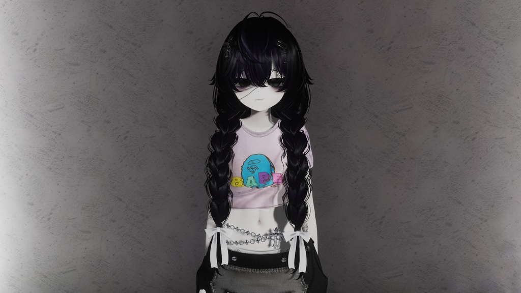 Raven Vrchat Avatar PC and Quest Booth Avatar