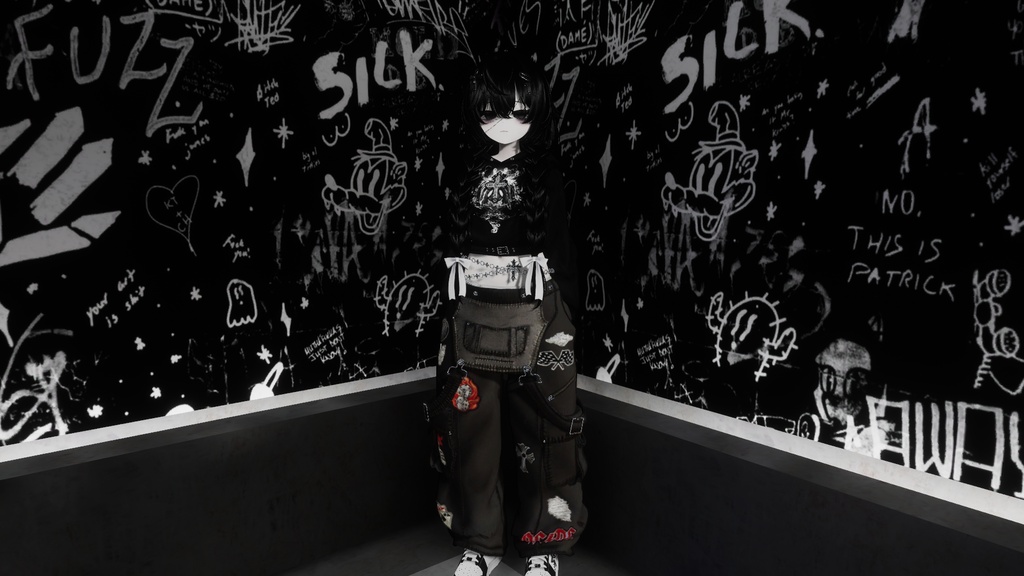 Raven Vrchat Avatar PC and Quest Booth Avatar
