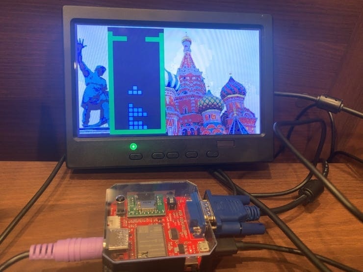 ESP32-WROVER-B VGA開発基板(部品はんだ付け済&ケース付き)