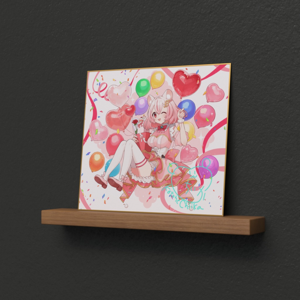 2026生誕祭イラスト色紙(複製サイン入り)