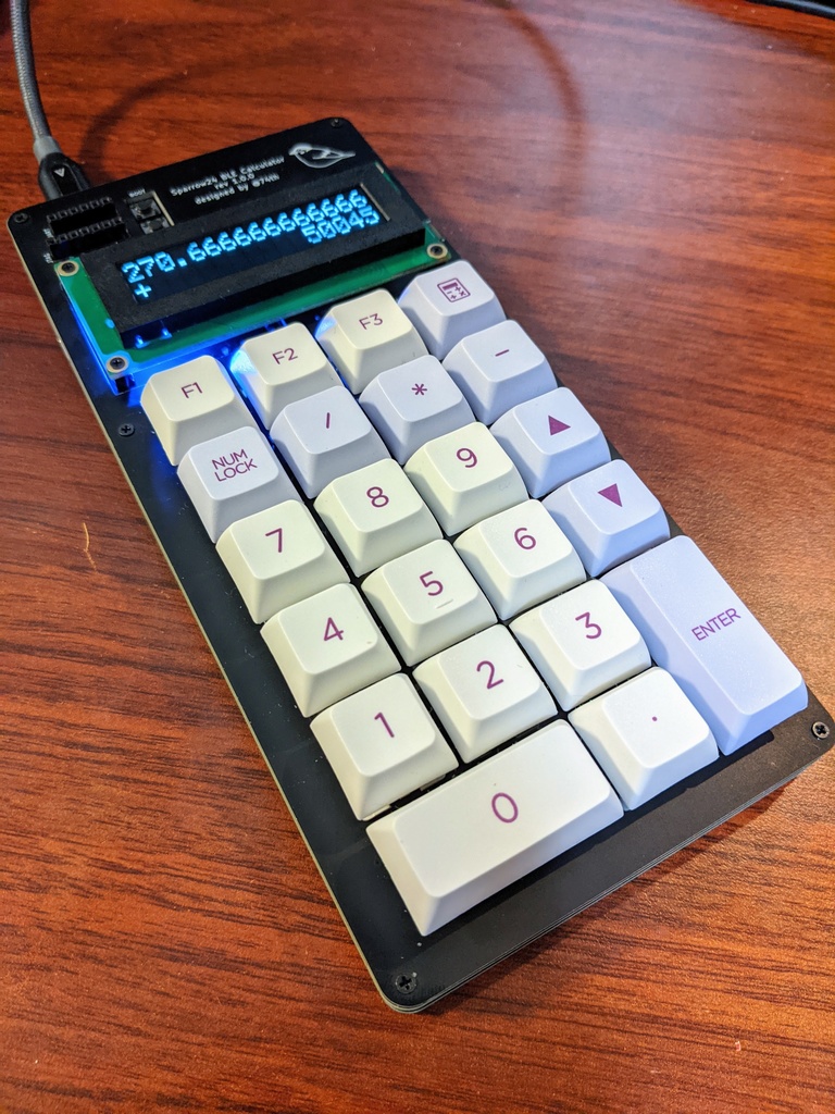 Sparrow24 BLE Calculator 自作キーボード開発キット
