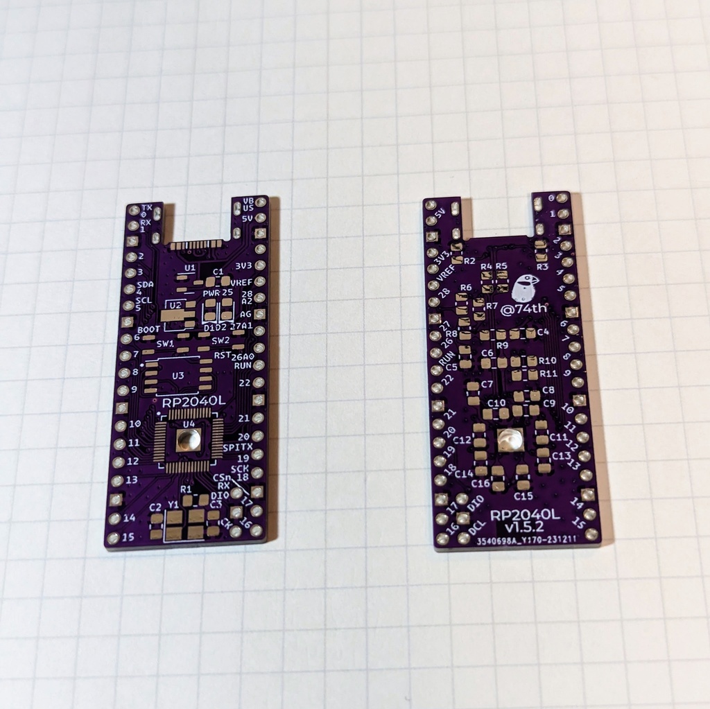 RP2040を手はんだ実装に挑戦する開発ボードキット(¥1,000) [74TH-G036