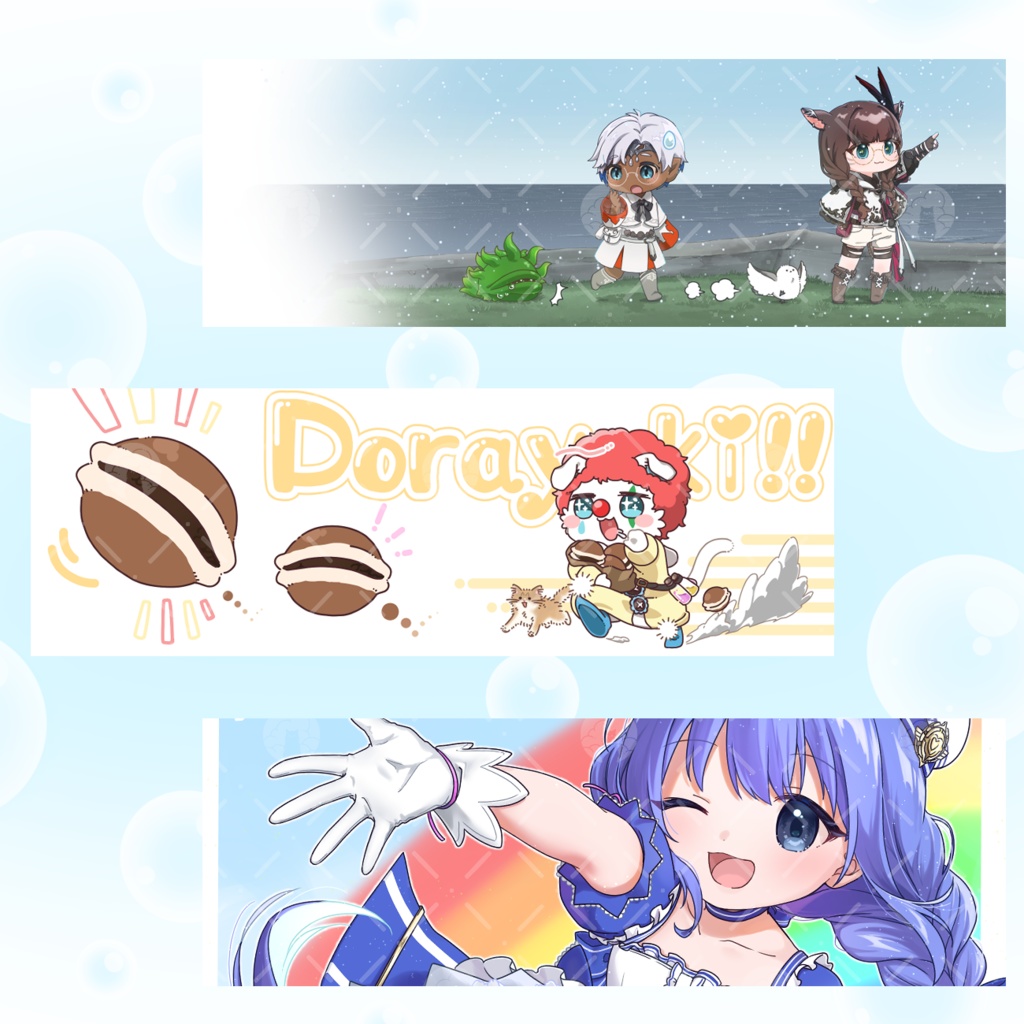 【ヘッダー・サムネイル用イラスト依頼】