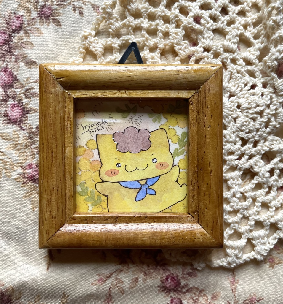 額装ミニ原画「ミモザシリーズ②」