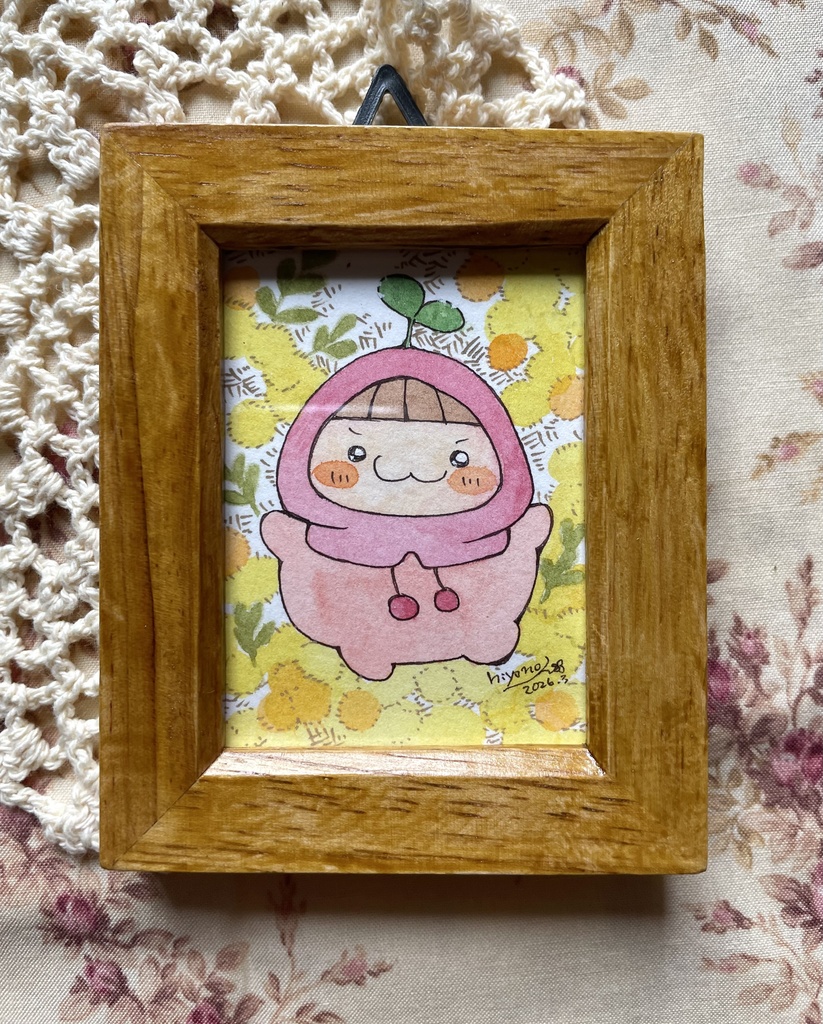 額装ミニ原画「ミモザシリーズ②」