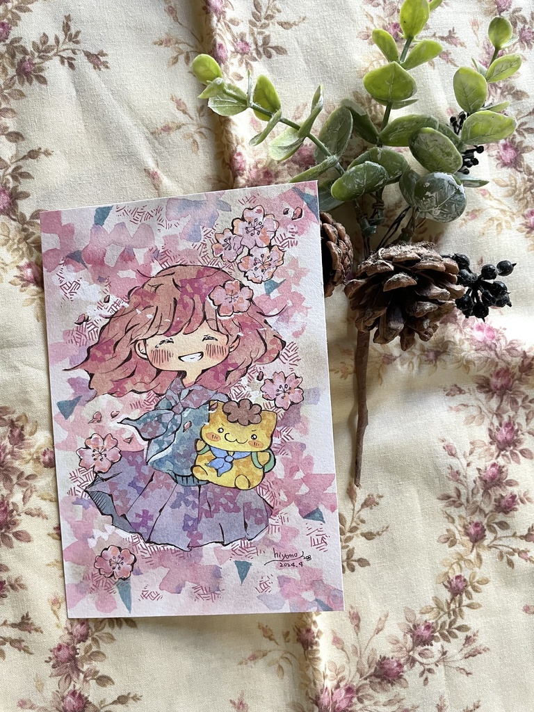フレームレス原画「桜色シリーズ」