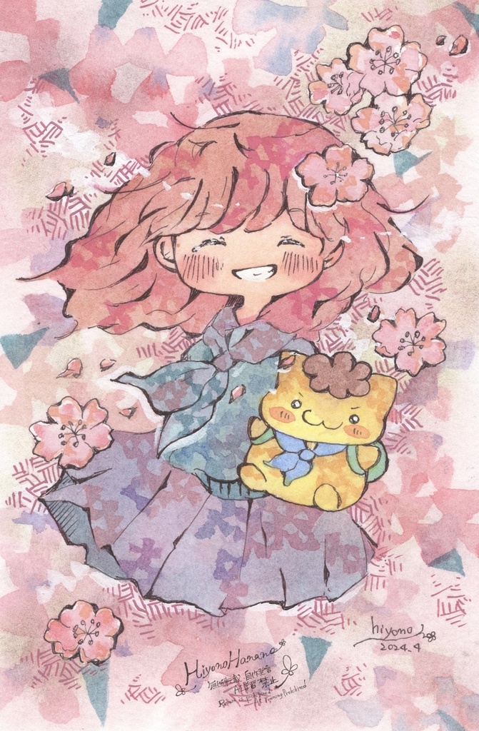 フレームレス原画「桜色シリーズ」