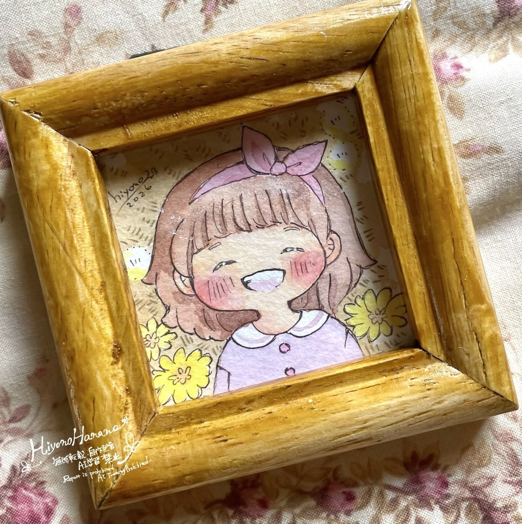 ミニ原画「あの笑顔シリーズ」