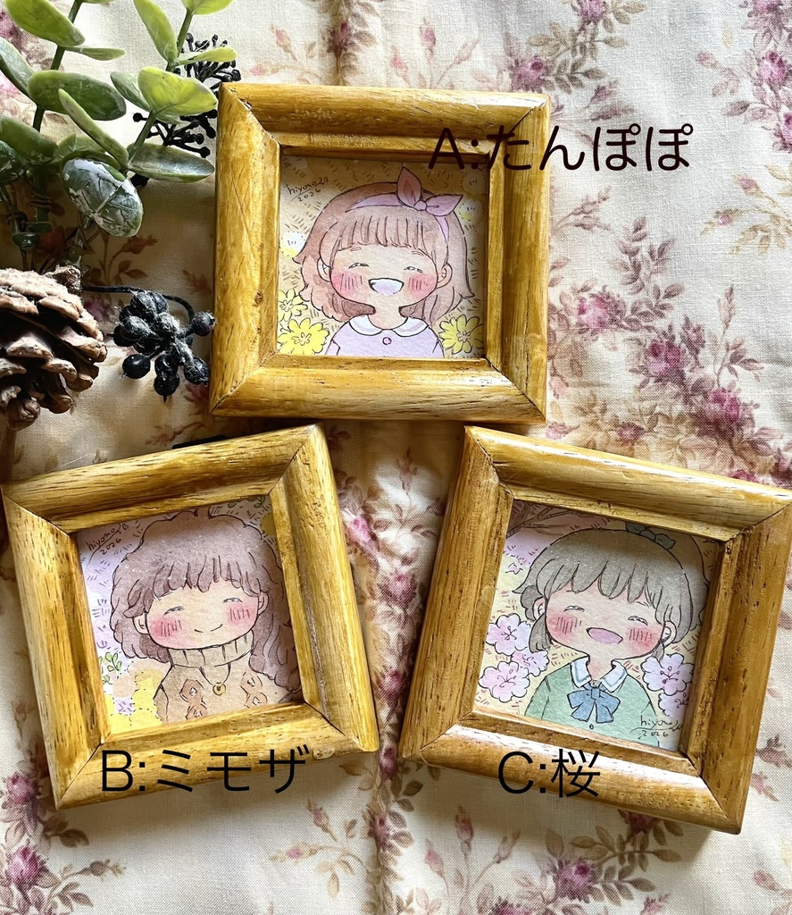 ミニ原画「あの笑顔シリーズ」