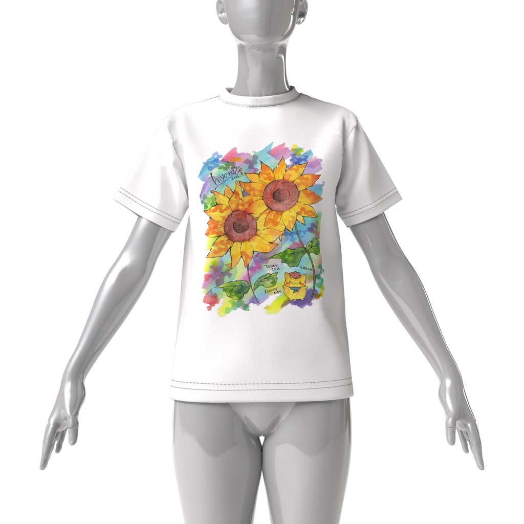 みぃたとひまわりビックシルエットTシャツ