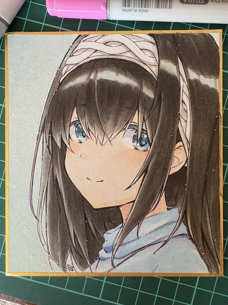 アナログ色紙【鷺沢文香】