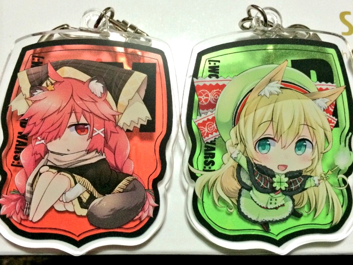 wlwアニマルなアクリルキーホルダー