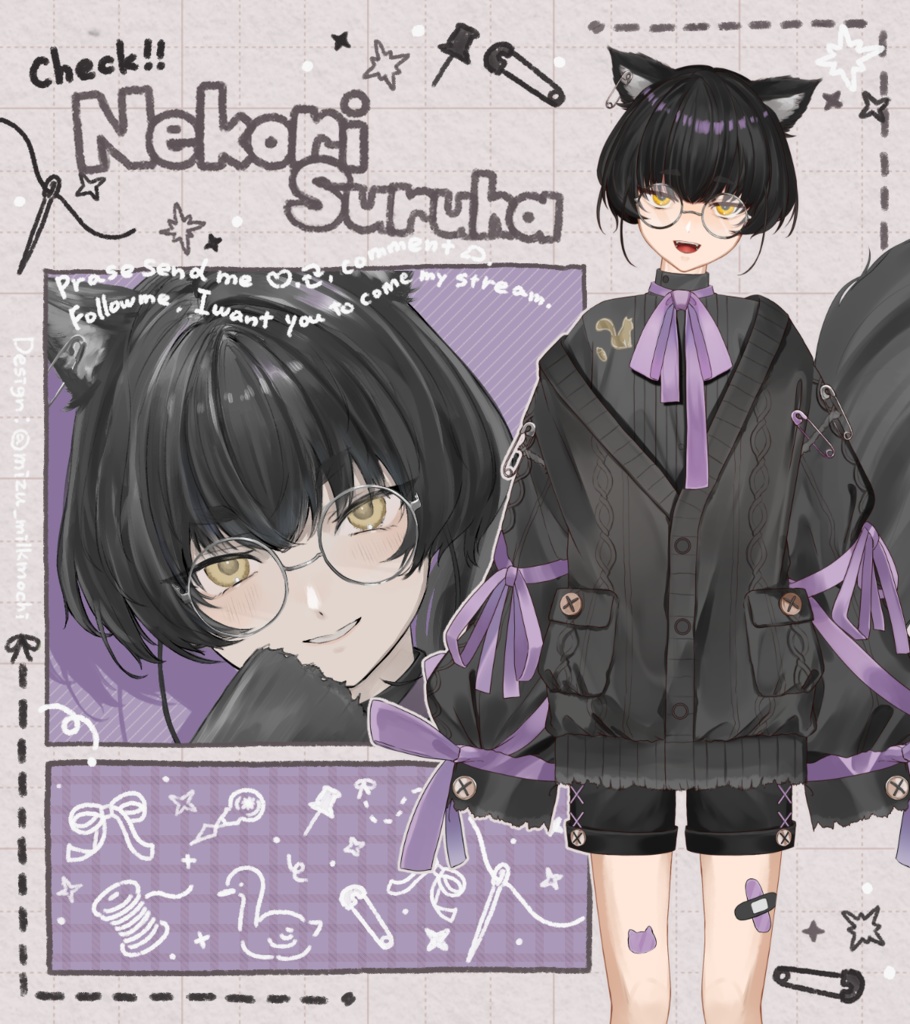 《Free》立ち絵展示素材🪡*.+゚