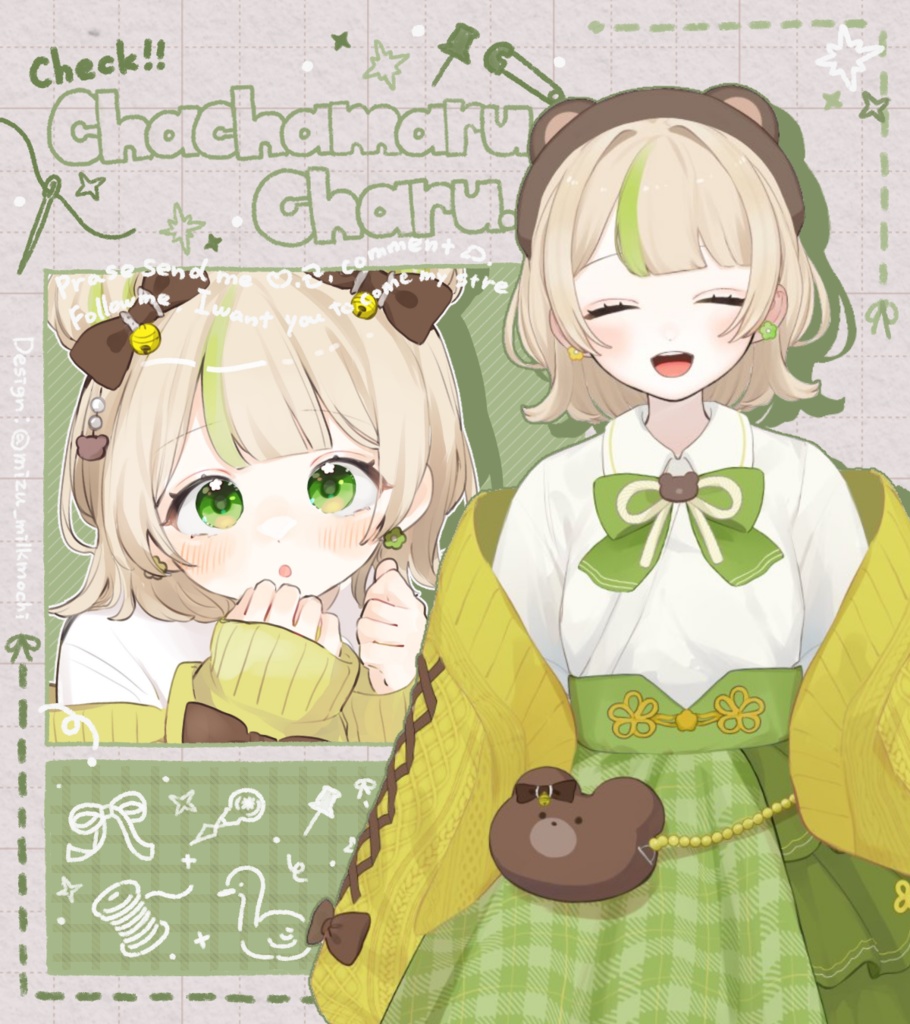 《Free》立ち絵展示素材🪡*.+゚