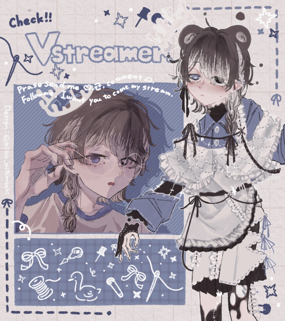 《Free》立ち絵展示素材🪡*.+゚