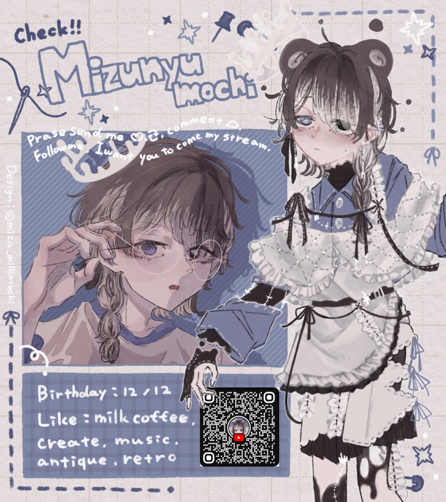 《Free》立ち絵展示素材🪡*.+゚