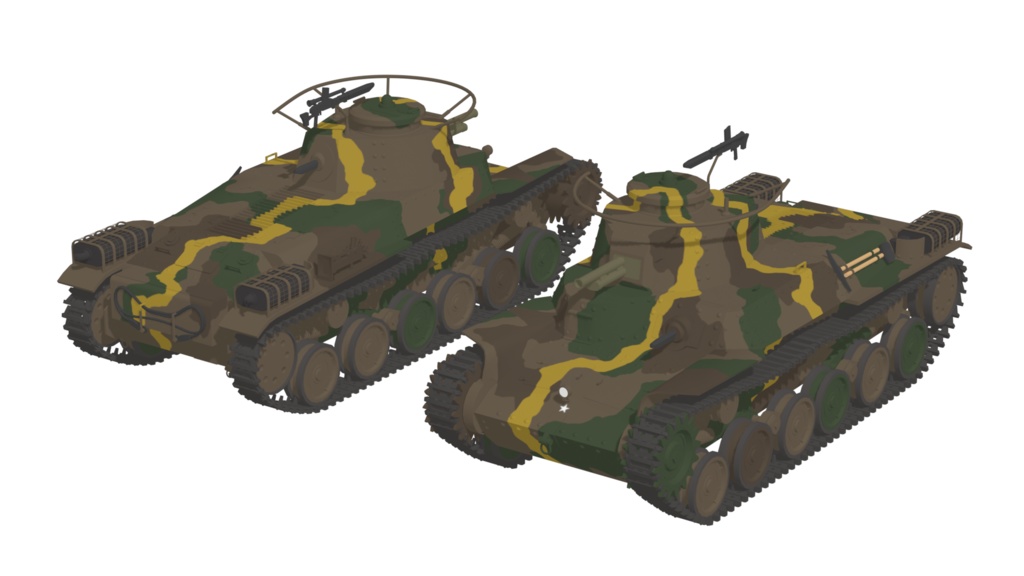 九七式中戦車【3Dモデル】