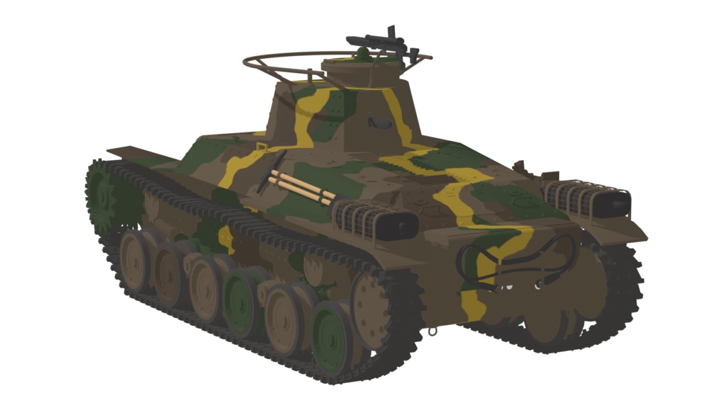 九七式中戦車【3Dモデル】