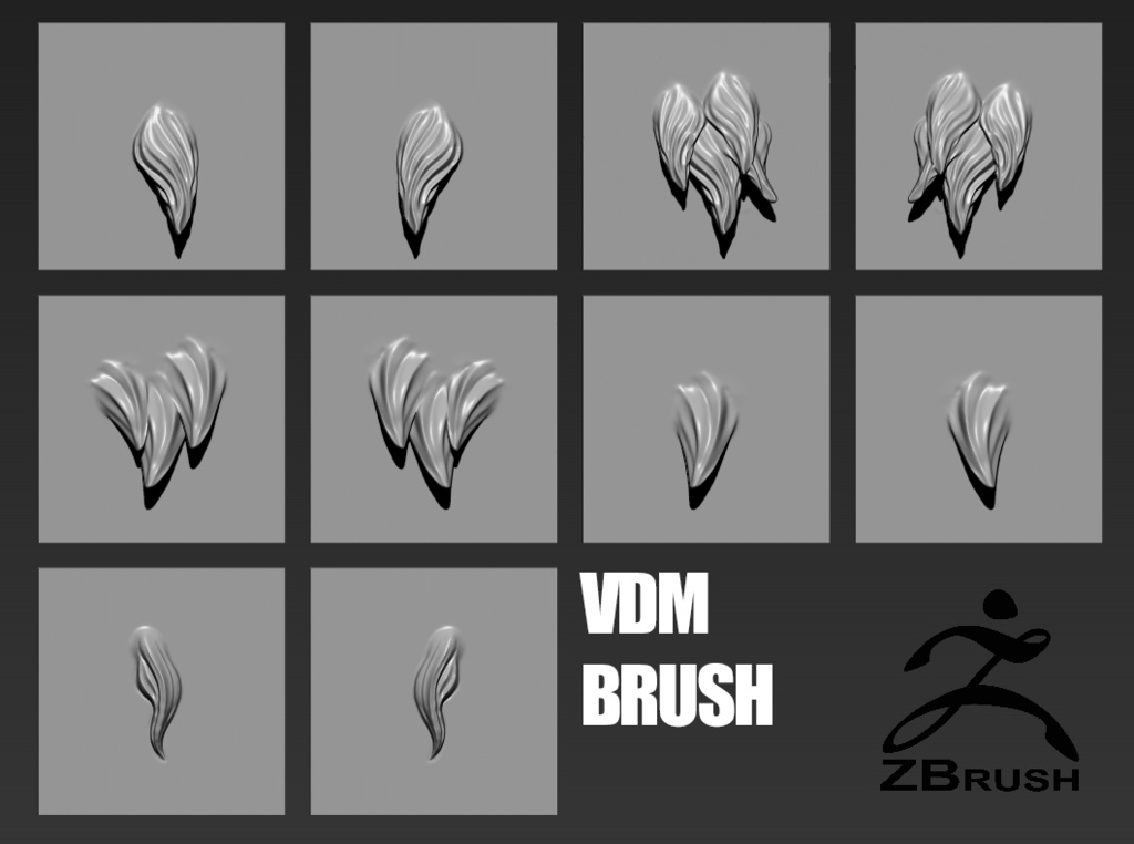 Zbrush用ファーブラシ バージョン2 Yogdyr Booth