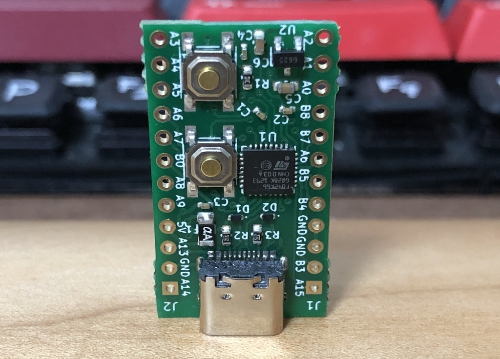 《cminor》Pro Micro互換のSTM32F042K6U6ブレークアウトボード