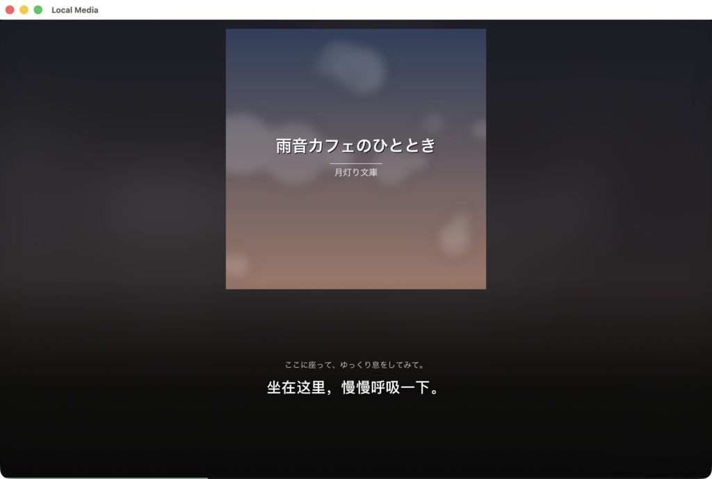 Local Media — 音声作品・動画をPCで整理、字幕・文字起こし対応
