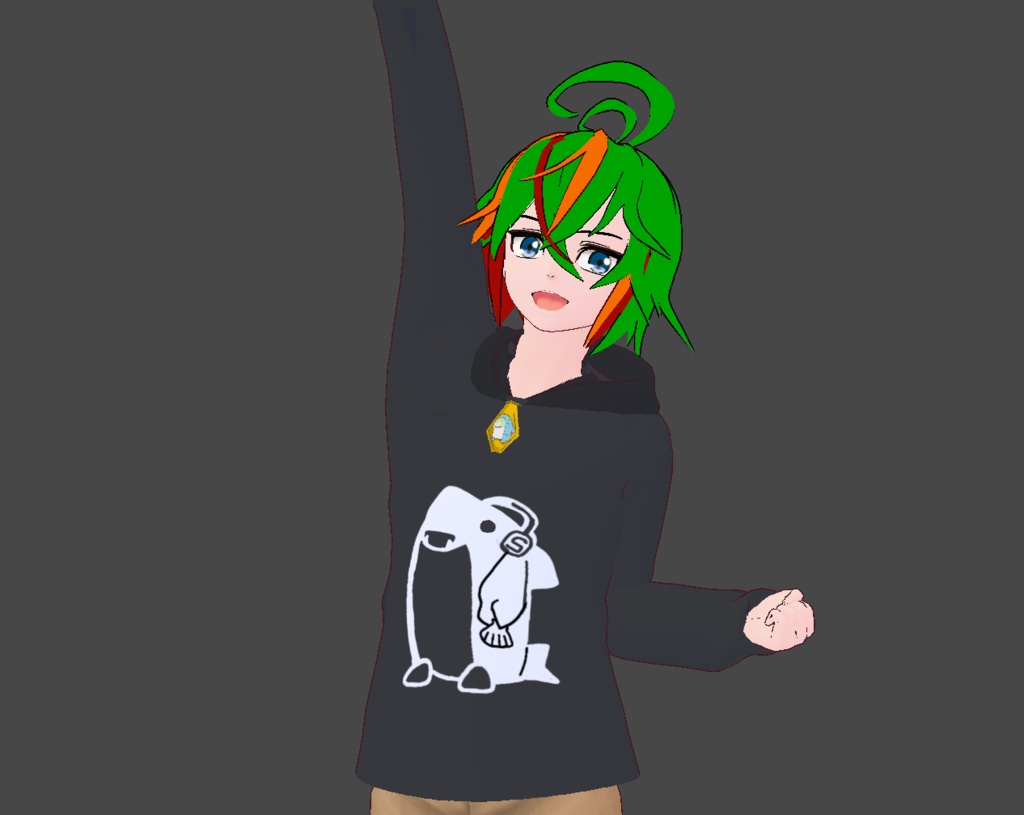 おそろい!さめぱーかー。