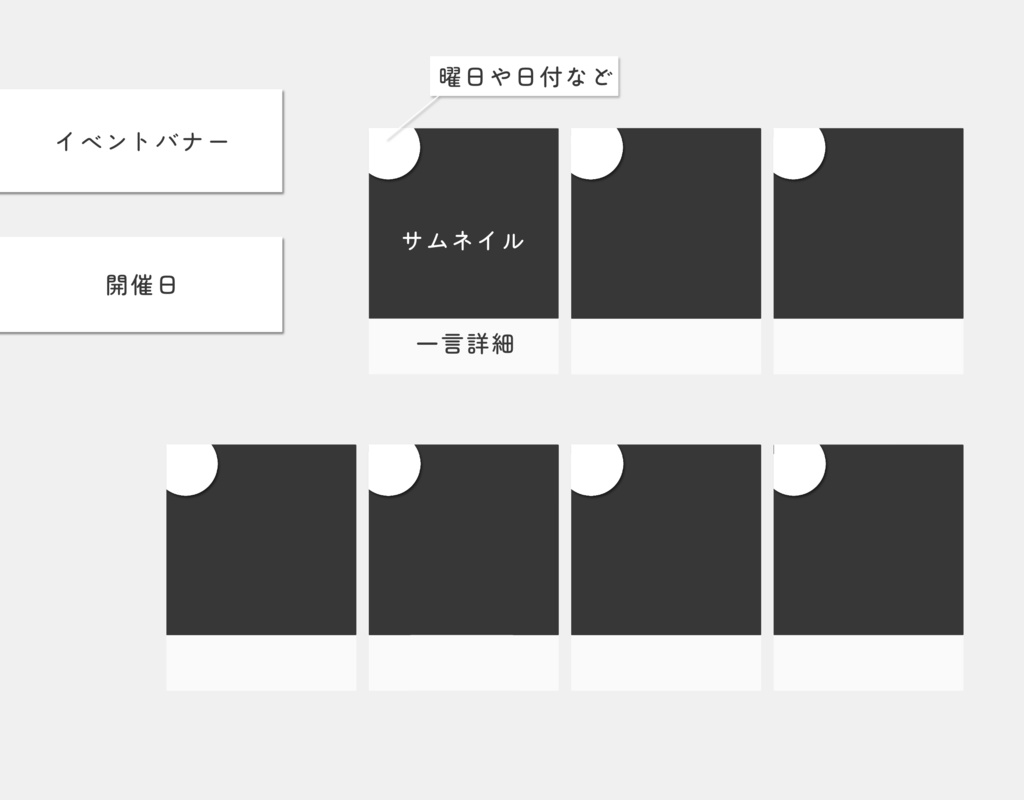 重ねるだけのガチイベスケジュール表