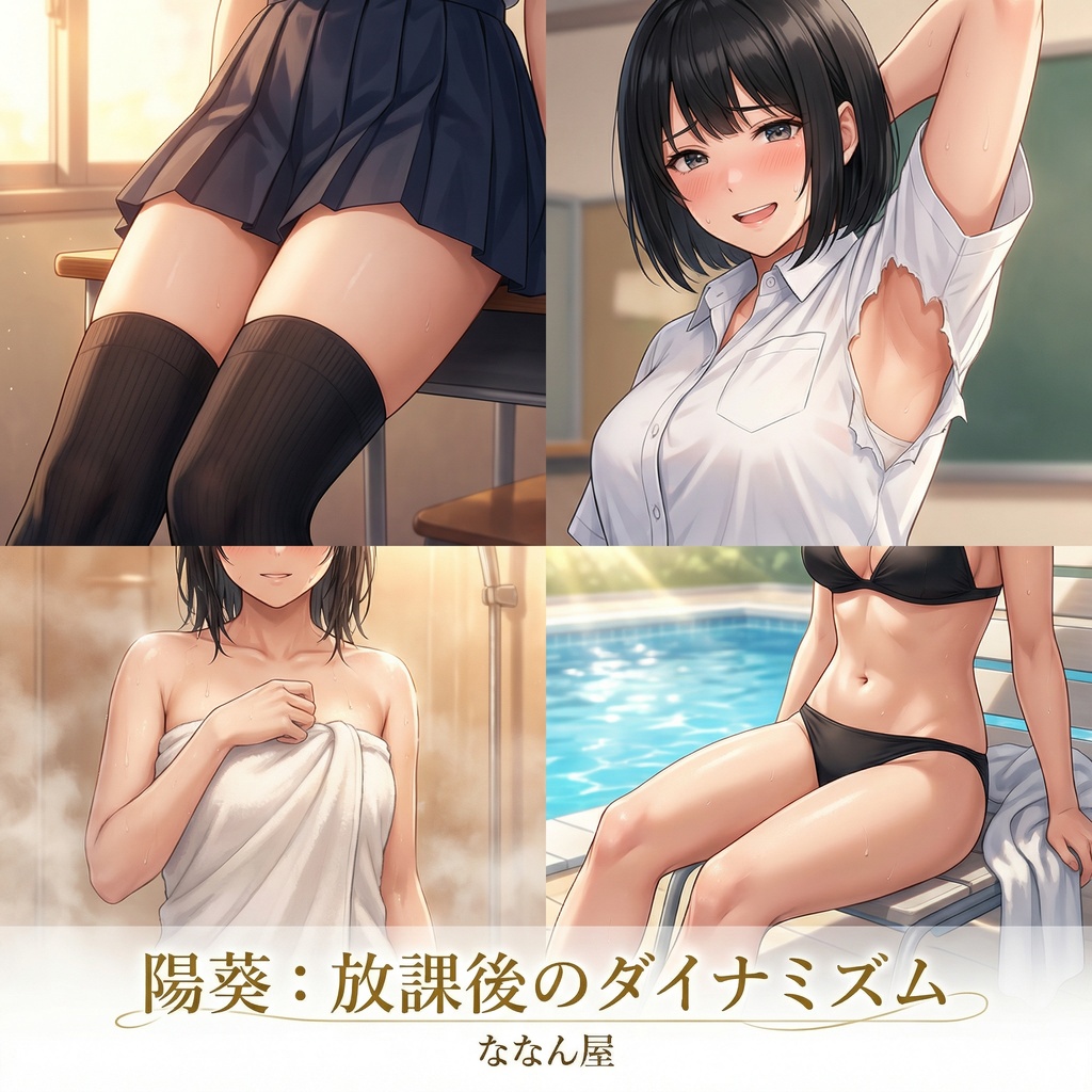 【AIイラスト集】放課後のダイナミズム ― 陽葵 1st Photobook ―