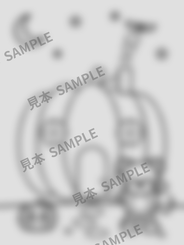 子どものぬりえ|ねずみのハロウィン6枚(PDF)