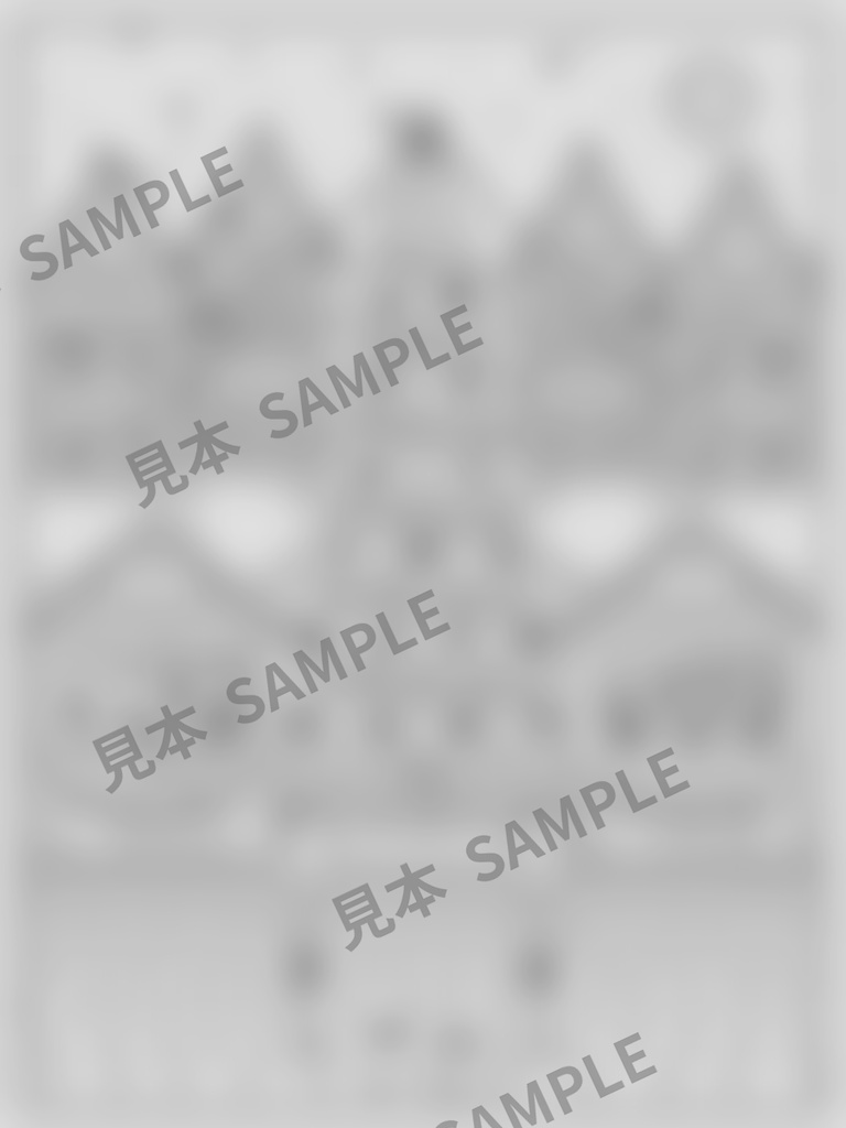 大人のぬりえ|クリスマスマーケットの夜6枚(PDF)