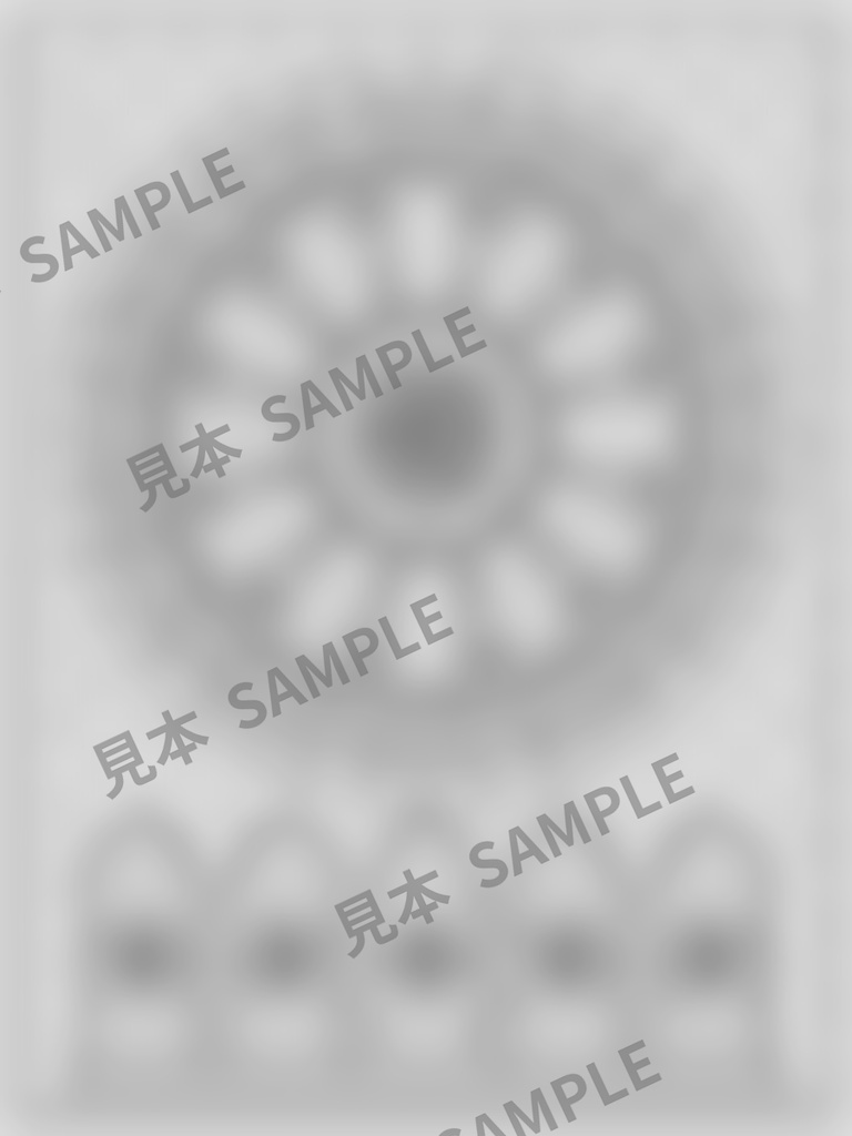 大人のぬりえ|冬のステンドグラス6枚(PDF)