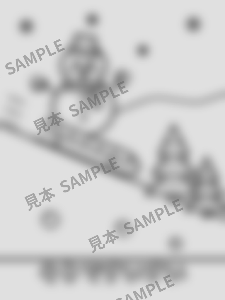 子どものぬりえ|にこにこゆきだるま6枚(PDF)
