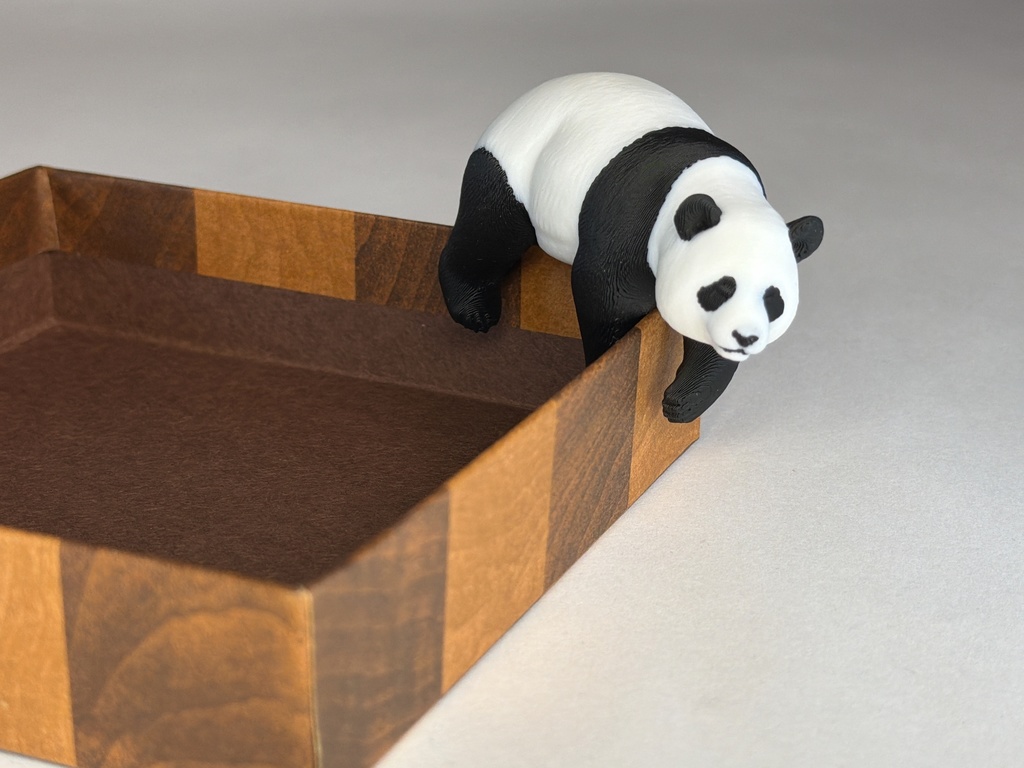 ふち子パンダの3Dプリント用データ(色分け済みの3mf)