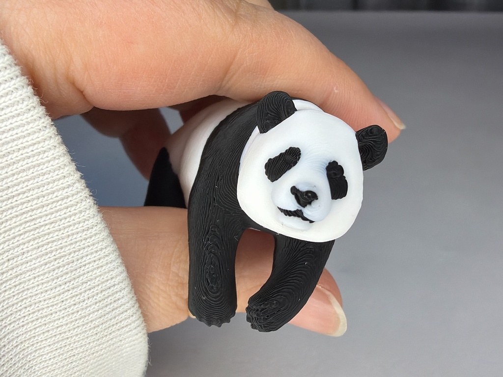 ふち子パンダの3Dプリント用データ(色分け済みの3mf)