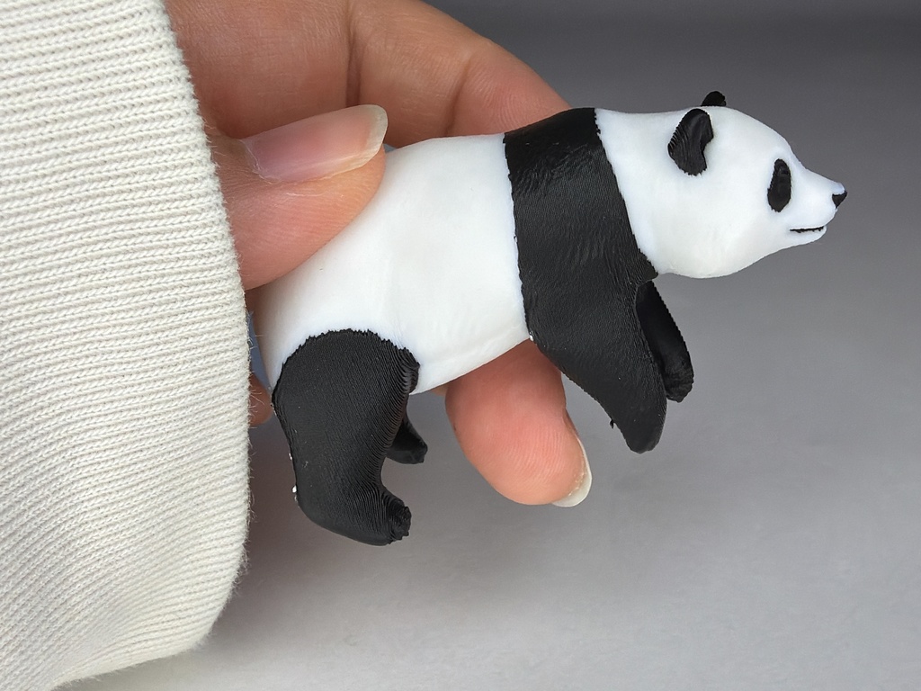 ふち子パンダの3Dプリント用データ(色分け済みの3mf)