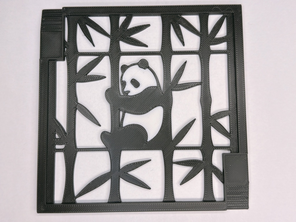 3Dプリント・パンダウォールパネル_S