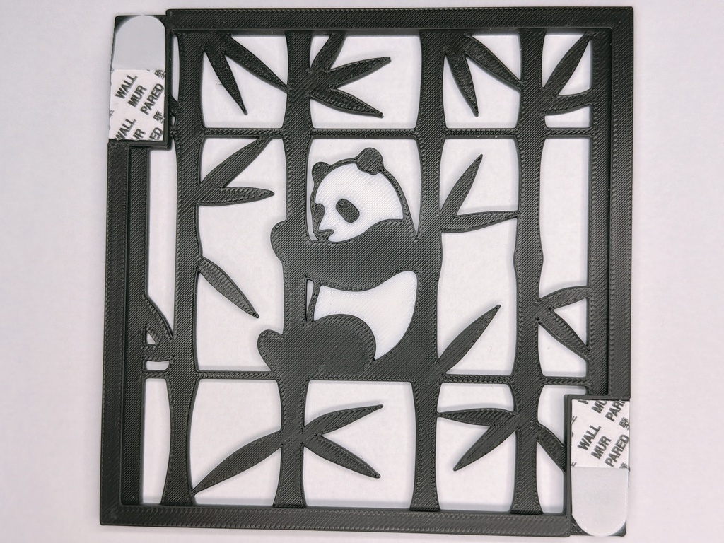 3Dプリント・パンダウォールパネル_S