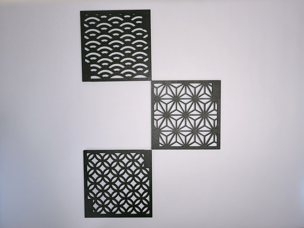 3Dプリント・和モダン・ウォールパネル