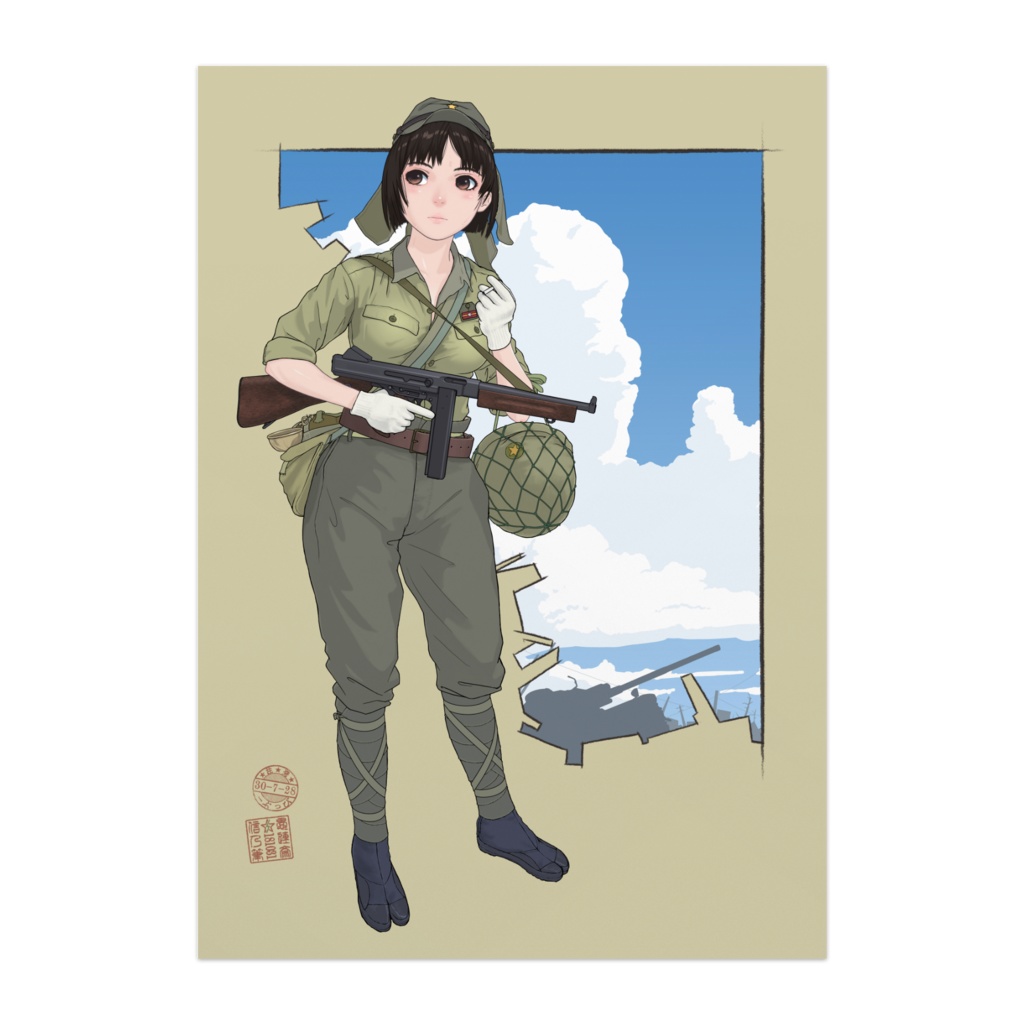 オリジナル本土決戦娘ポスター