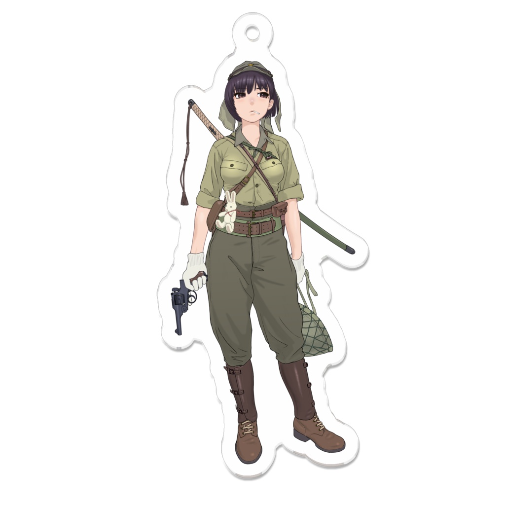 オリジナル下士娘 七糎アクリルキーホルダー