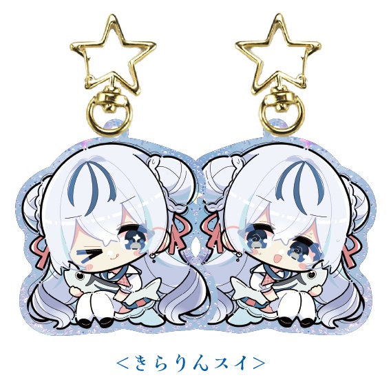 スイスイ3周年記念限定グッズ/いつでも一緒両面アクリルキーホルダー