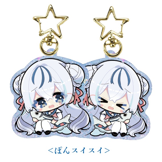 スイスイ3周年記念限定グッズ/いつでも一緒両面アクリルキーホルダー