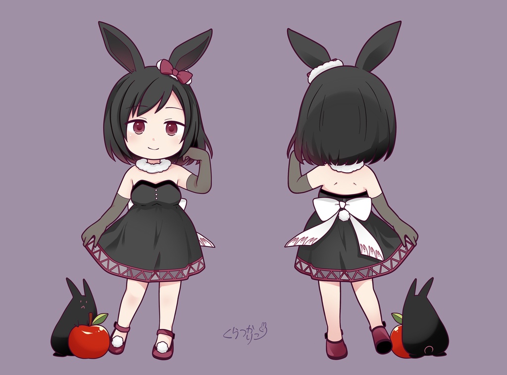 アクリルスタンド(黒うさりこ)