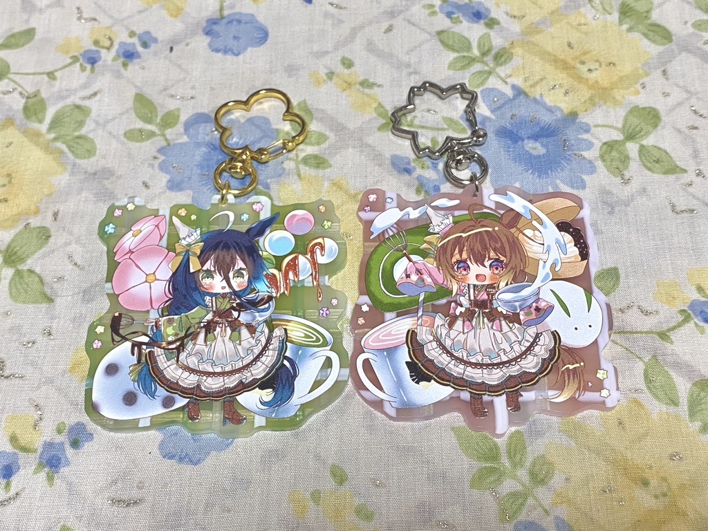 バレンタインタキカフェちゃんアクリルキーホルダー