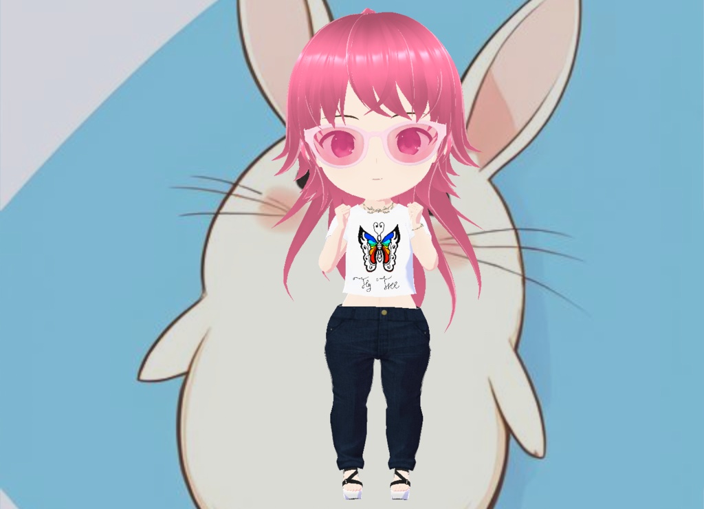 Vroid custom item - Butterfly T-shirt