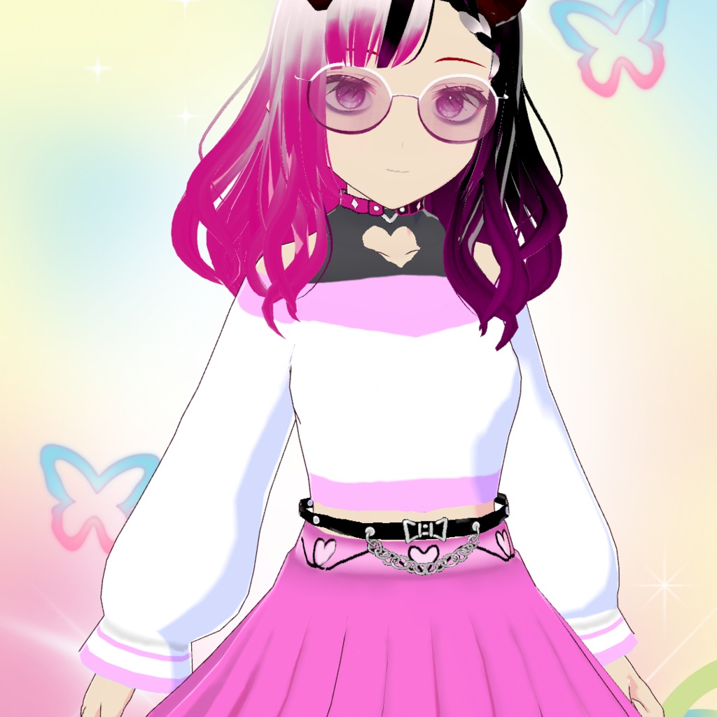 Pastel Goth Heartflare Outfit Set 「パステルゴス♡ハートフレア衣装セット」