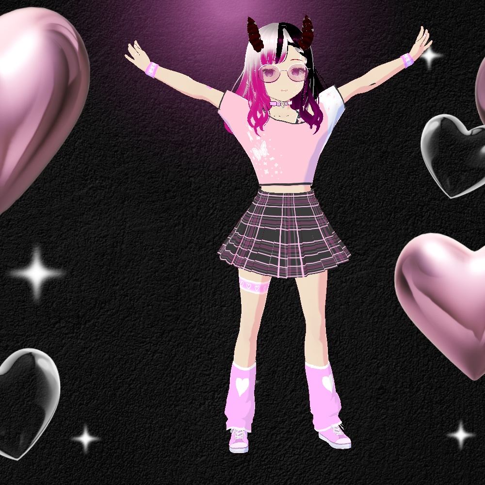 Momo Noir Flutter | Pastel Goth Butterfly Outfit 🦋💗