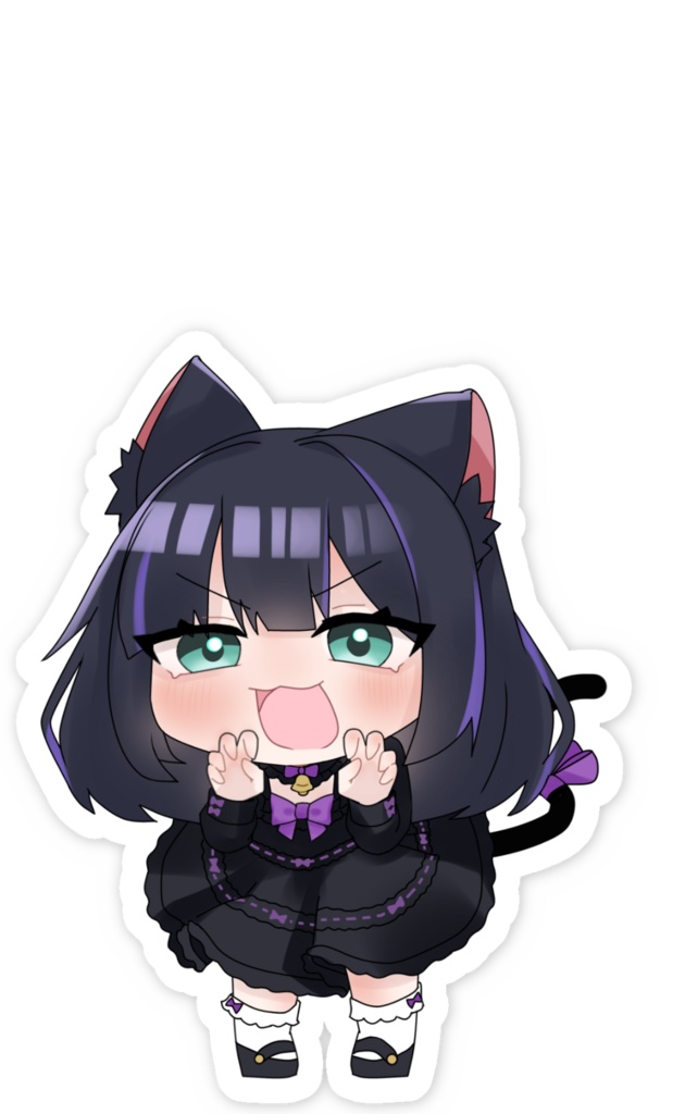スマホステッカー ~ 猫魔くろ ~