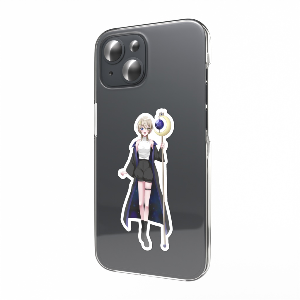 スマホステッカー　~ 幻中月 ~